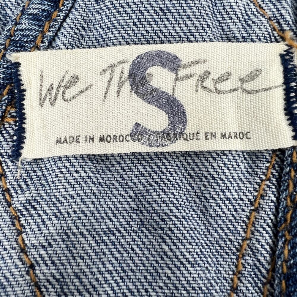 We The Free Free People Womens Ziggy Slouchy Denim Overalls Size Small - Picture 5 of 8